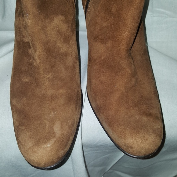 Charles David Cognac Suede Boot - Picture 3 of 6